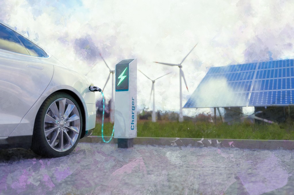 First Citizens green energy loan Using of charge station, solar panel and windmill 