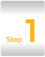 image of step number one